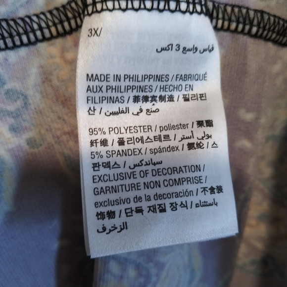 Style & Co - Paisley Design Top - 1X & 3X - Picture 7 of 8